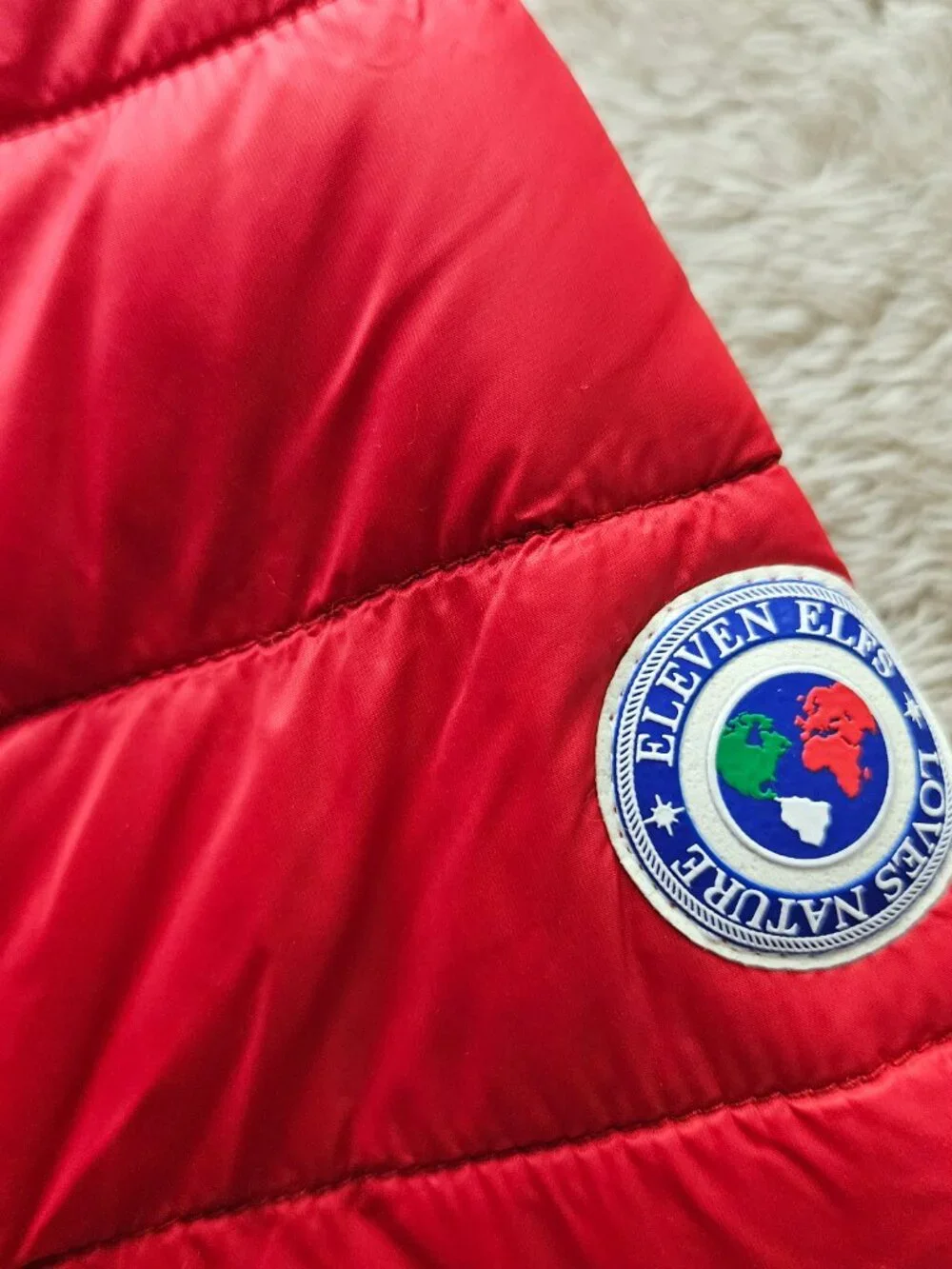 Eleven Elfs Puffer Jacket Coat Lightweight Hooded Full Zip Waterproof Windproof - Picture 5 of 13